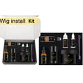 Private Label 7 Items Professional Hair Extension Pliers Set Wig Install Kit with Natural Herbal Edge Control for Lace Hair