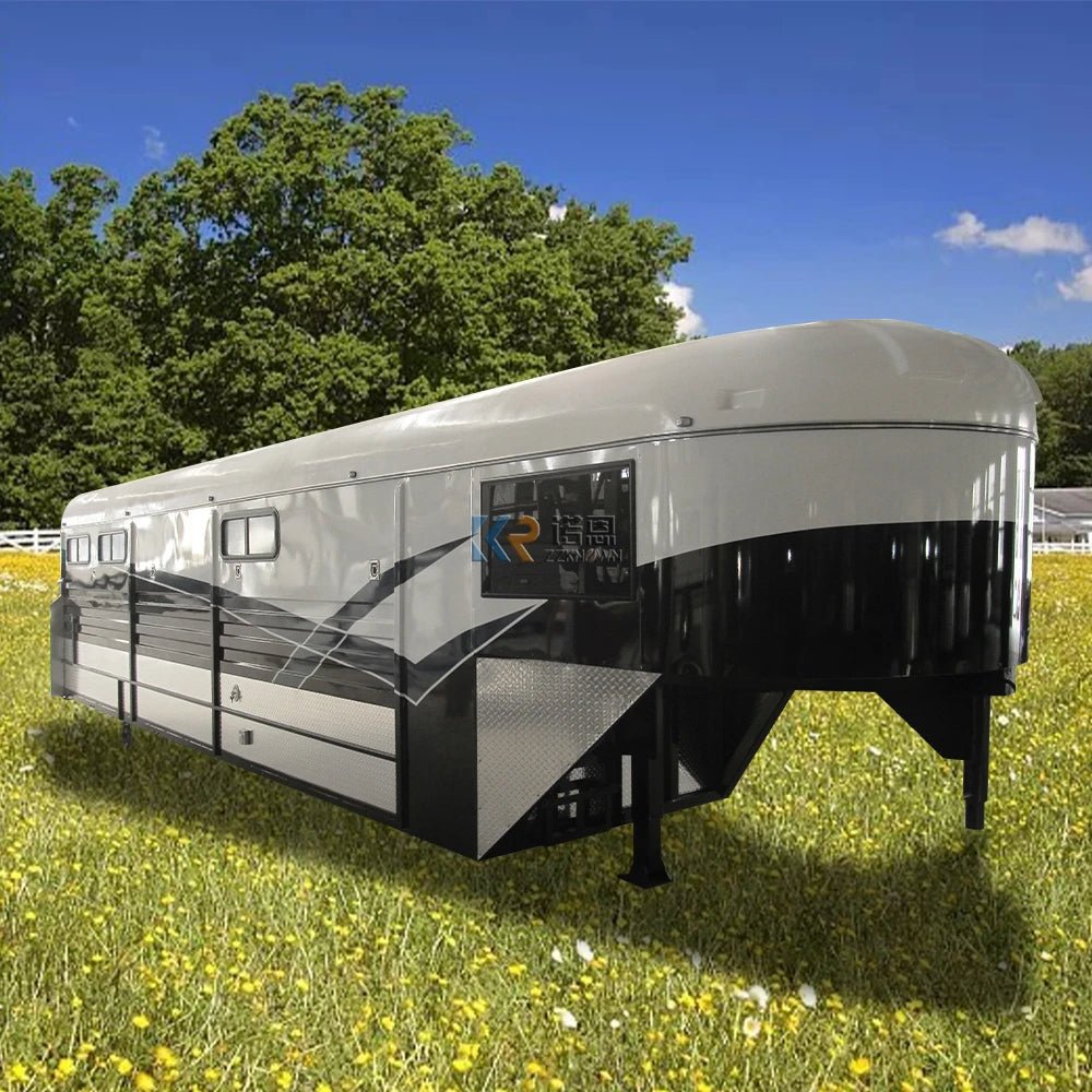 2023 Horse Trailer  the Most Popular 3 Horse Bumper Pull Trailer Comfortable Gooseneck Horse-trailer