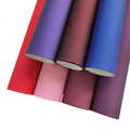 Smooth Surface With No Texture Solid Matte Color PVC Faux Leather Fabric for Making Shoe/Bag/Purse/Decoration/Hair Bow
