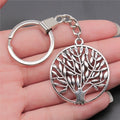 WYSIWYG 42x37mm Antique Silver Plated Antique Bronze Plated Zinc Alloy Tree Keychain Accessories P2-ABD-C10395