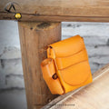 Andong Cowhide Pocket BagsGenuine Leather Waist Bag Handmade  Small Pocket Pouch Fashionable Retro 5020