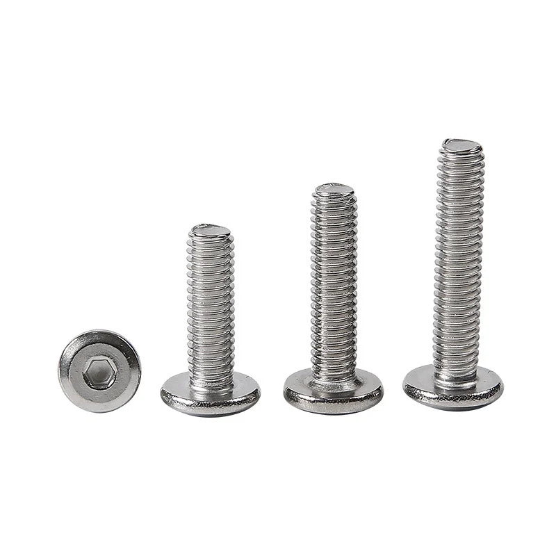 Taily Factory Wholesale Carbon Steel Nickel Plated Crib Accessories Screws Hex Socket Flat Head Bolts Furniture JCB Screws Hex D