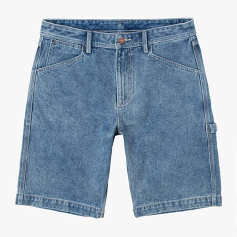Custom Washed 100% Cotton Denim Shorts Men's Baggy Carpenter Shorts Jorts Men