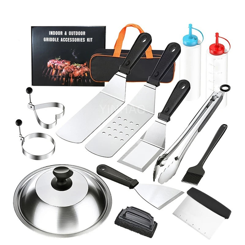 Barbecue Grill Accessories BBQ Grills Outdoor Set Pack of 13 Outside Kitchen BBQ Grill Set