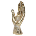 New Arrive Fengshui Resin Witchcraft Craft Palmistry Hand Sculpture with Lines and Symbols