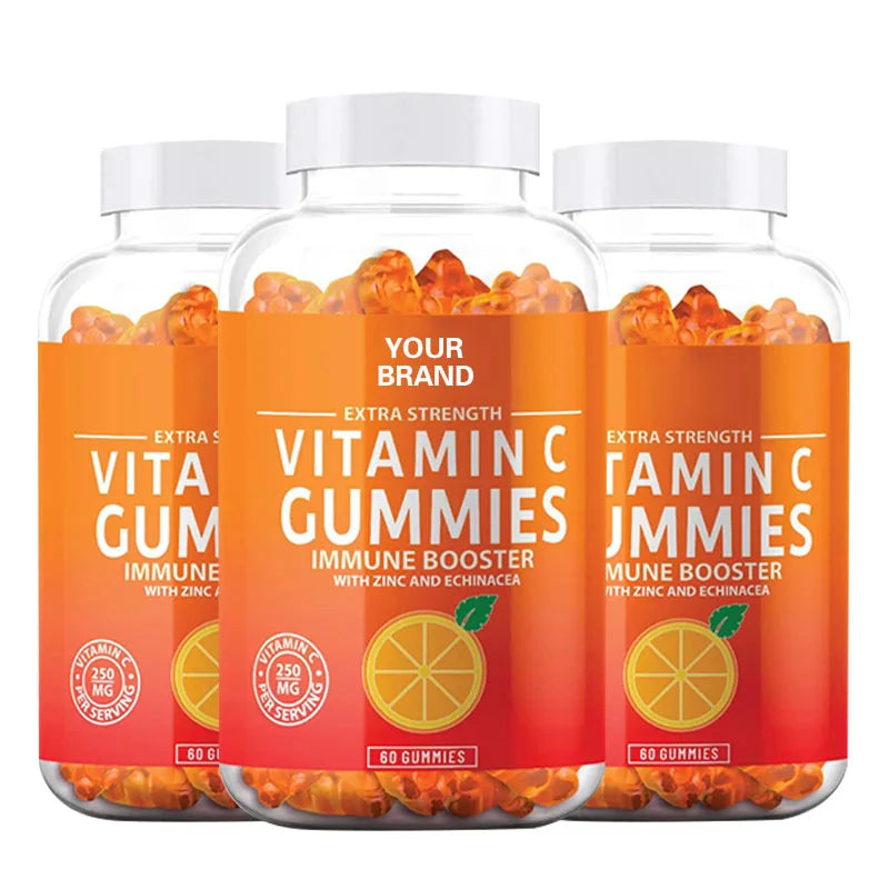 Mixed Fruit Flavor Yummy Vitamin C Gummies Fruity Gummy Ball Sweet Soft Candy Wholesale Candy