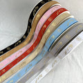Wholesale Brand Printing Bronzing Luxury Ribbon Flower Bouquet Wrapping Flower Box Packaging Material Thread Floral Ribbon