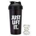 Plastic PP Sport Protein Water Drink 400ml Shaker Bottles