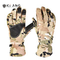 KIANG Customized Waterproof Film Camouflage Touch Screen Men's Bicycle Winter Camouflage Gloves