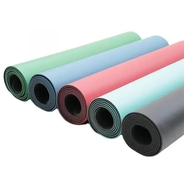 Eco-friendly Sports Training Natural Fitness Gym Exercise Custom logo Non-slip Rubber Pu Yoga Mats