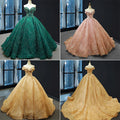 Guangzhou Auyan Colorful Royal Blue pink Red Bridal 2024 Long Tail Dinner Wedding Dresses