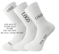 Cotton Breathable Simple Design Non Slip Custom White Sport Sock for Basketball
