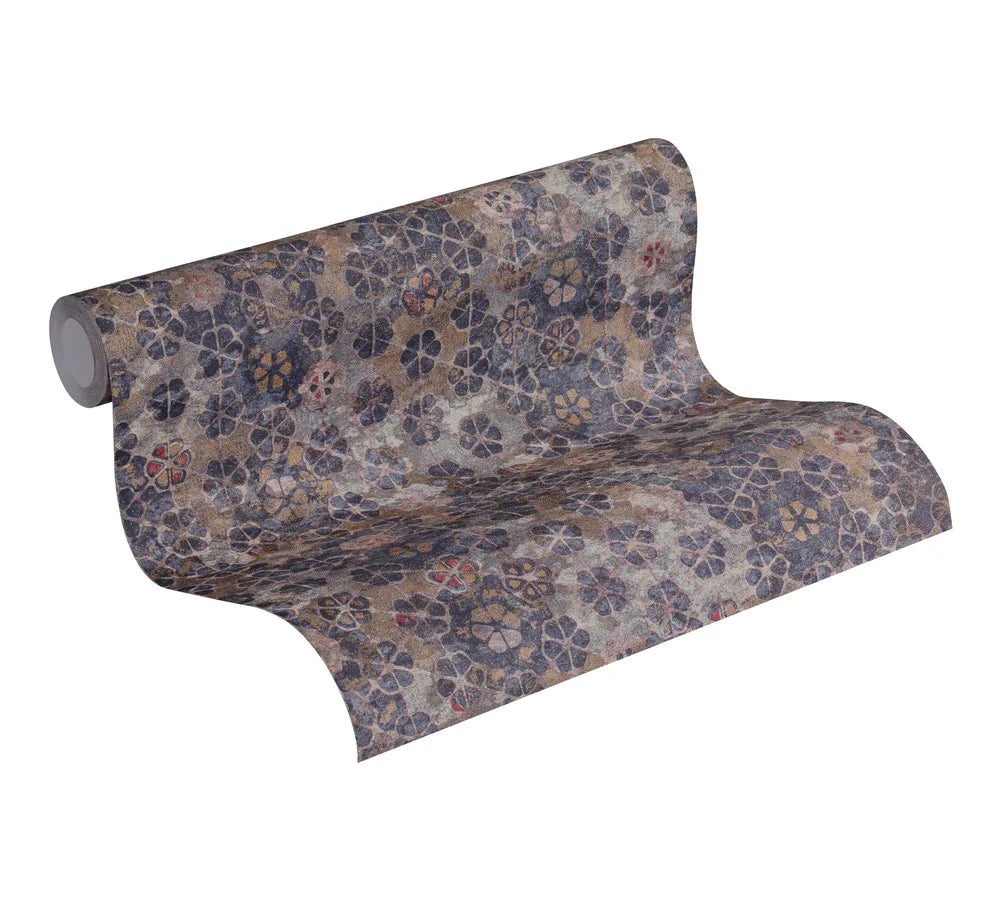 A.S. Cration Germany Premium Luxury Modern Style Purple Geometric Pattern Wallpaper Model 373914 for Apartment Home Decoration