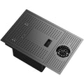 60x40cm Black Stainless Steel Eco-Friendly Faucet Hidden Cup Washer Kitchen Sink Counter Bar Handmade Single-slot Household