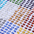 QIYI K9 Top Quality Shimmer Clear Colors Drop Fancy Pointback Rhinestones for Decoration Wedding Dresses Shoes