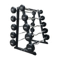 Wholesale Barbell Set Holder Different Weight Straight Curved Rubber Barbell Set Rack