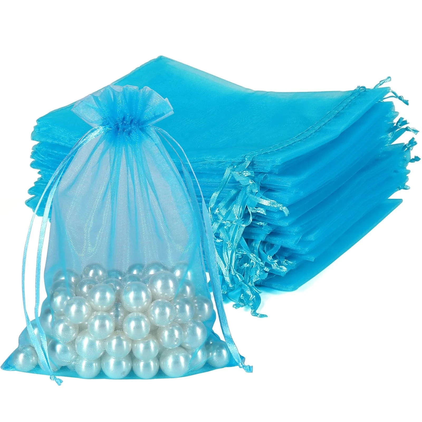 Wholesale Custom Personalized Large Christmas Mesh Jewelry Candy Bags Drawstring Pouch Gift Organza Bags   Manufacturers