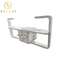 Modern White MDF Board Double Manicure Nail Table with Fan Commercial Salon Furniture for Mall & Workshop