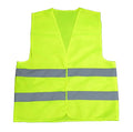 Construction 3M Reflective Stripes Safety Vest Hi-vis Yellow Knitted Vest Cycling Set Weight Vest