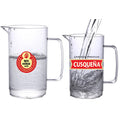 Custom Logo 825ml Clear Water Jug Plastic Beer Pitcher Ice Holder Water Pitcher Cold Drinks Water Lemonade Beer Plastic Mug