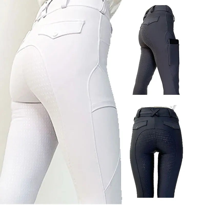 Hot Sale Black White Dark Grey Kids Silicone Horse Ride Pants Quick Drying Girl Horse Farm Riding Sweatpants