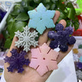 Wholesale hand carvings natural healing crystal gem snowflake craft for christmas gift