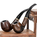 Futeng Ebony Smoking Pipes Design 9mm Wooden Tobacco Pipe Tubes Wholesale Portable Luxury Smoke Shop Smoking Accessories