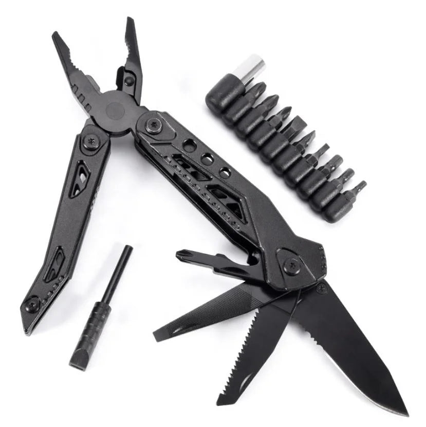 11 1 Multifunction Camping Survival Tactical Stainless Steel Folding Tools Knife Multi Tool Plier Bottle Opener Screwdriver