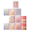 97 Color Christmas Day Eye Shadow Factory Direct Custom Waterproof Large Sequin Luminous Powder Makeup Pallet Applicator