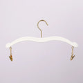 Customize logo Solid Plastic Lingerie Hanger 360 Rotatable Metal Hook Wholesale Fixed Clip or Hanging Clip Styles Available