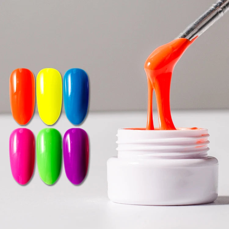 5g High Pigment 7 Colors Eco-Friendly Vegan UV Gel Polish for Salon Use Custom Private Label LED/UV Cure Low MOQ