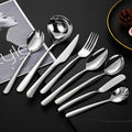 Elegant Knife Fork Spoon 304 Stainless Steel Cutlery Set Hotel Restaurant Steak Knife Soup Spoon Silverware Cutlery Set