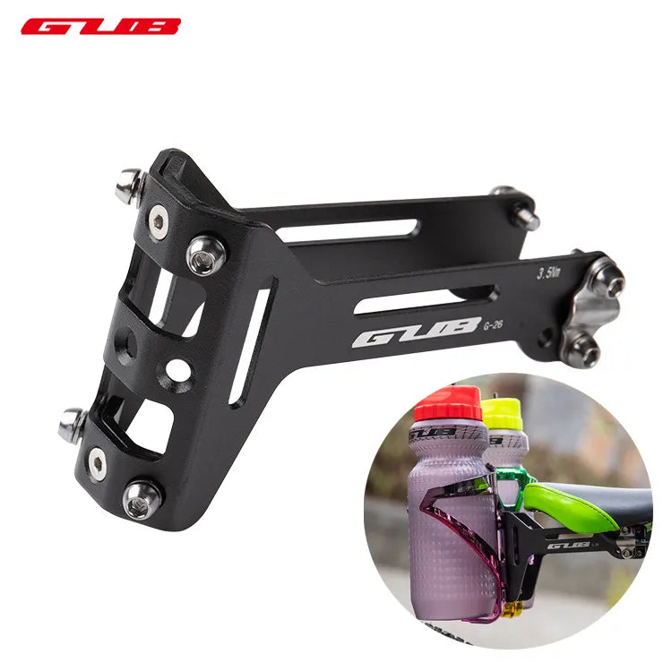 GUB G-26 Double Water Bottle Holder Conversion Aluminum Alloy Bike Bottle Cage Adapter Cycling Water Cup Tool