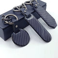 Custom Hot Sale Stainless Steel Holder Designer QR Code Key Tags Car Logo Brand Pendant Keyring Metal Carbon Fiber Keychain