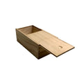 Wooden Crafts Slide Lid Box Handmade Storage Box Natural Color Paulownia Crafts Box