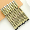 Factory Custom logo Art Outlining Pen Pigment Liner Micron Fineliner Pen Black Needle Pen for Sketch MegaBDM