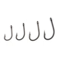 China Wholesale Gun Smoking Grey Tef Coated Carp Hooks Anti Snag Barbed Cap Hooks (10 Pack)