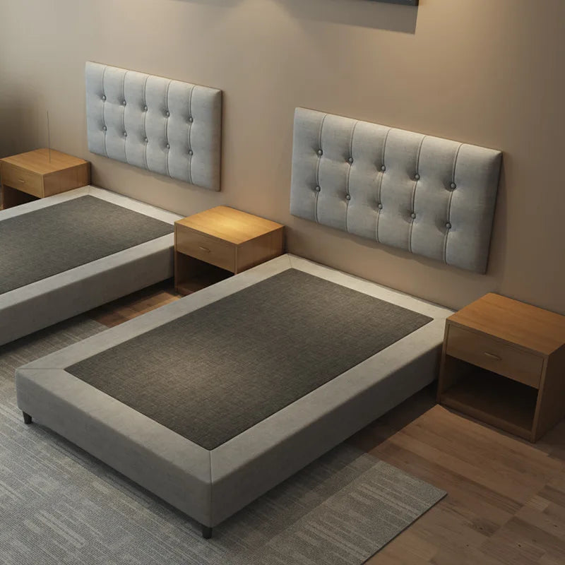Hotel Tufted Wood Double Single Queen king Size Velvet Bed Frame and Upholstered Bed Headboard Frame