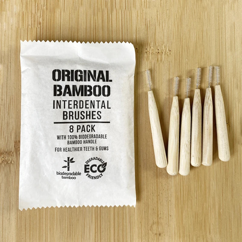 Hot Sale Biodegradable Organic Between Teeth Cleaner Deep Clean Eco Friendly Vegan Handle  Interdental Brush