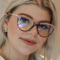 Hot Selling Metal Women Glasses Frame New Style Optical Eyeglasses Cat Eye Retro Anti Blue Light Female Eyewear Frame