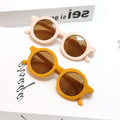 2021 Children Cute Sun Glasses Cartoon Bear Round Sunglasses Protection Kids Shaeds