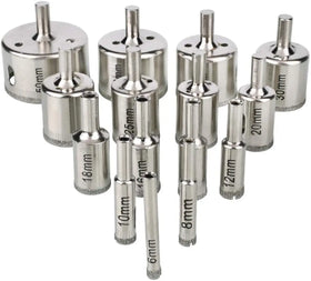 6-50mm 10pcs High Quality Porcelain Tiles Hole Saw Marble Glass Drilling Diamond Hole Saw Cutter