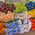 4PCS Realistic Artificial Poppy Flowers Silk Fake Flowers for Home Decor Wedding Centerpiece Table Arrangement