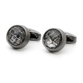 Factory Directly Wholesale New Fashion French Dark Gray Round Business Cufflinks Cuff Nails Alloy Cuff Links Men