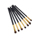 Wholesale Good Price 7 Piece Horse Hair Eyeshadow Brush Set Gift Animal Hair Makeup Brush Set