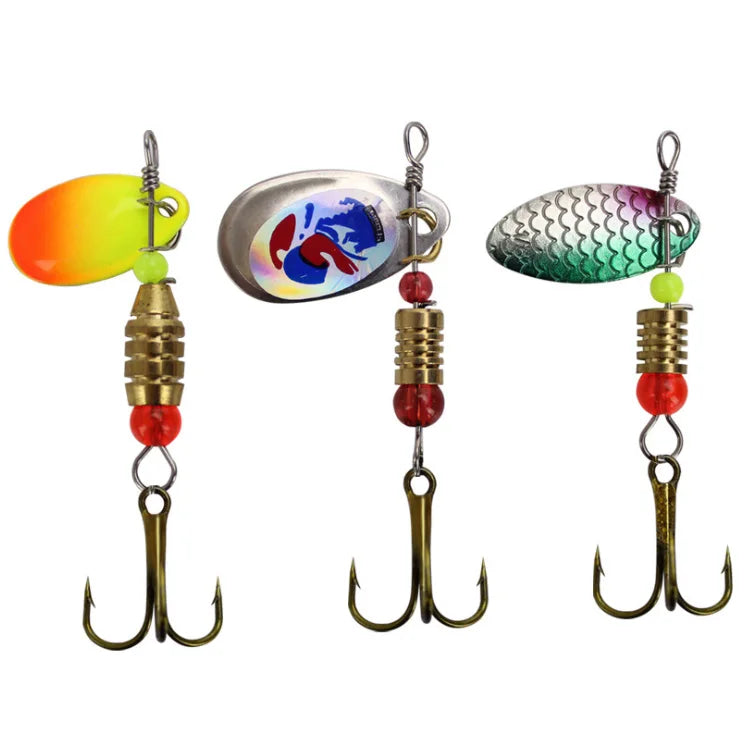 KEWOTE Wholesale Multi Color 10pcs/ 30pcs Spinner Fishing Bait Trout Fishing Lure Combo Fishing Spoon Set