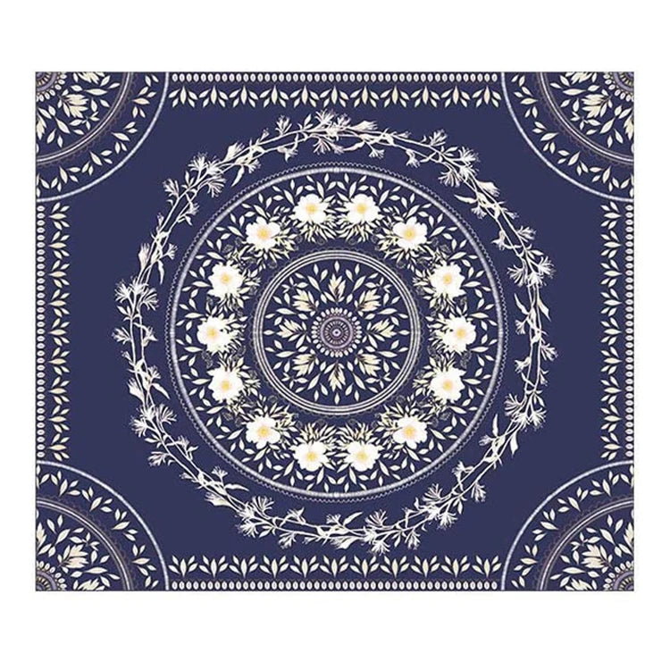 Custom Printed Bohemian Psychedelic Hippy Mandala Witchcraft Tarot World Map Forest Mountain Wall Tapestry for Wall Hanging