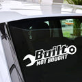 BUILT NOT BOUGHT Sp Funny Car Van Window Bumper JDM VAG Vinyl Decal Sticker Vinyl Sticker Gift Die Cut Decals Latop Window Glass