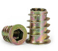 M4 M5 M6 M8 M10 Zinc Alloy Hex Socket Furniture Threaded Wood Inserts Nuts
