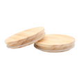 Custom Engraving Eco Friendly Airtight Wood Caps Cover for Beer Can Glass Storage Wood Lids